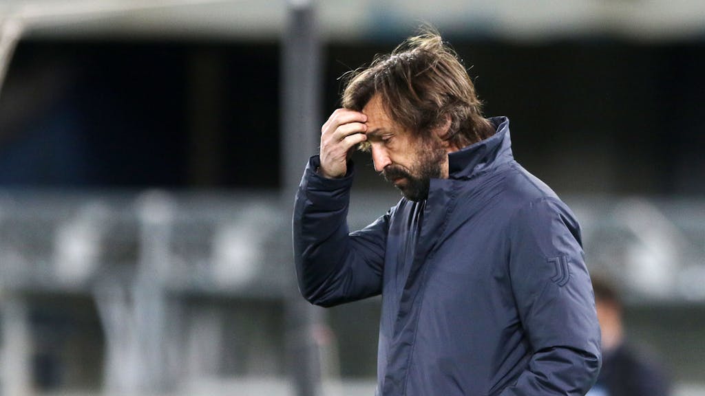 Andrea Pirlo, Trainer von Juventus Turin, vor Spielbeginn.