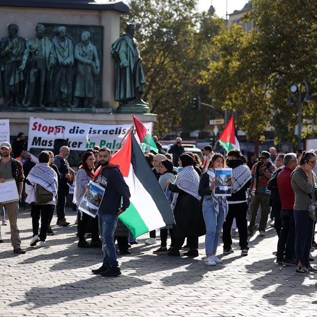 Demonstration für Palästina am 14. Oktober am Heumarkt.