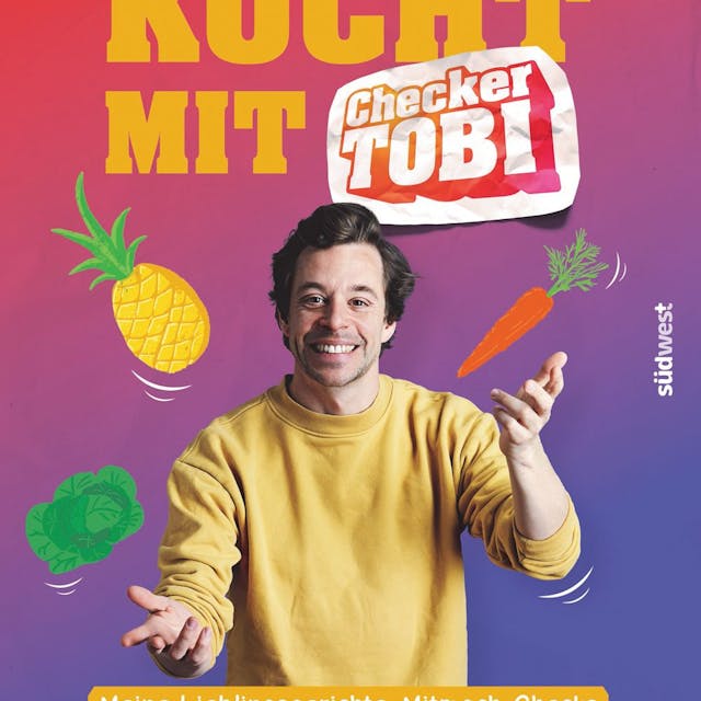 Buchcover Kochbuch "Kocht mit Checker Tobi"