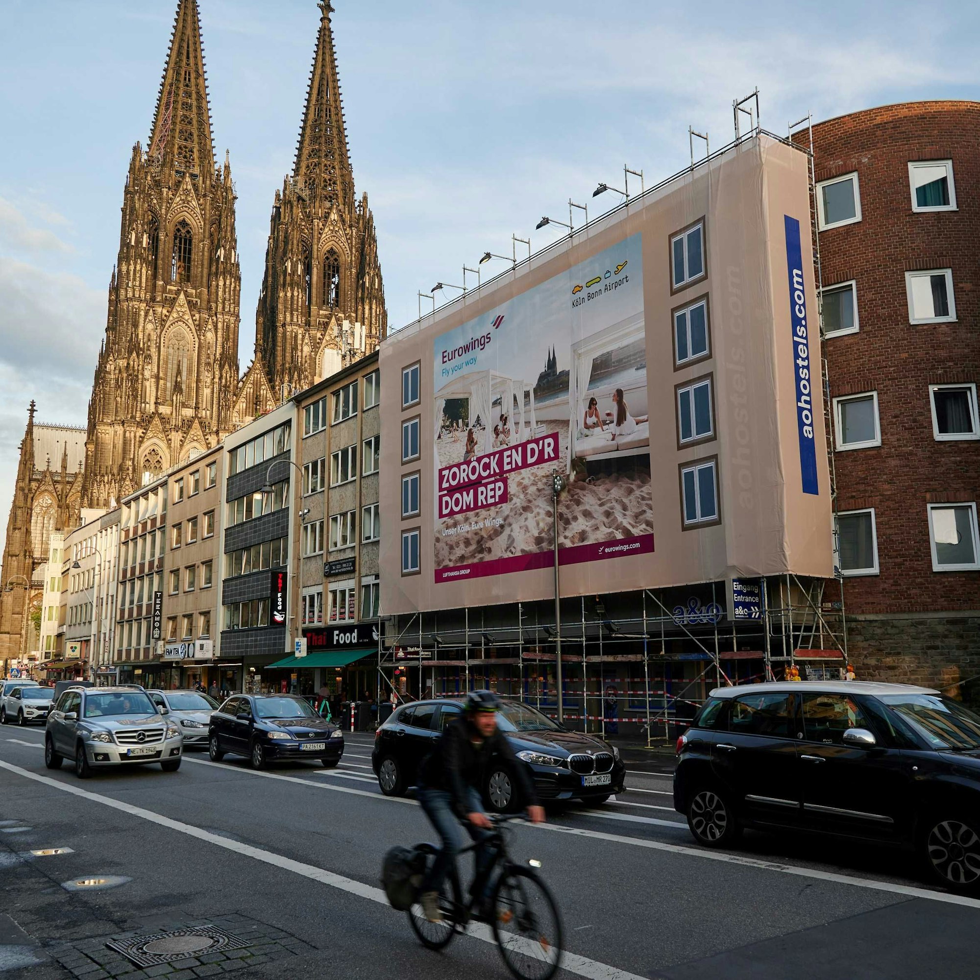 Kölner Werbekampagne von Eurowings