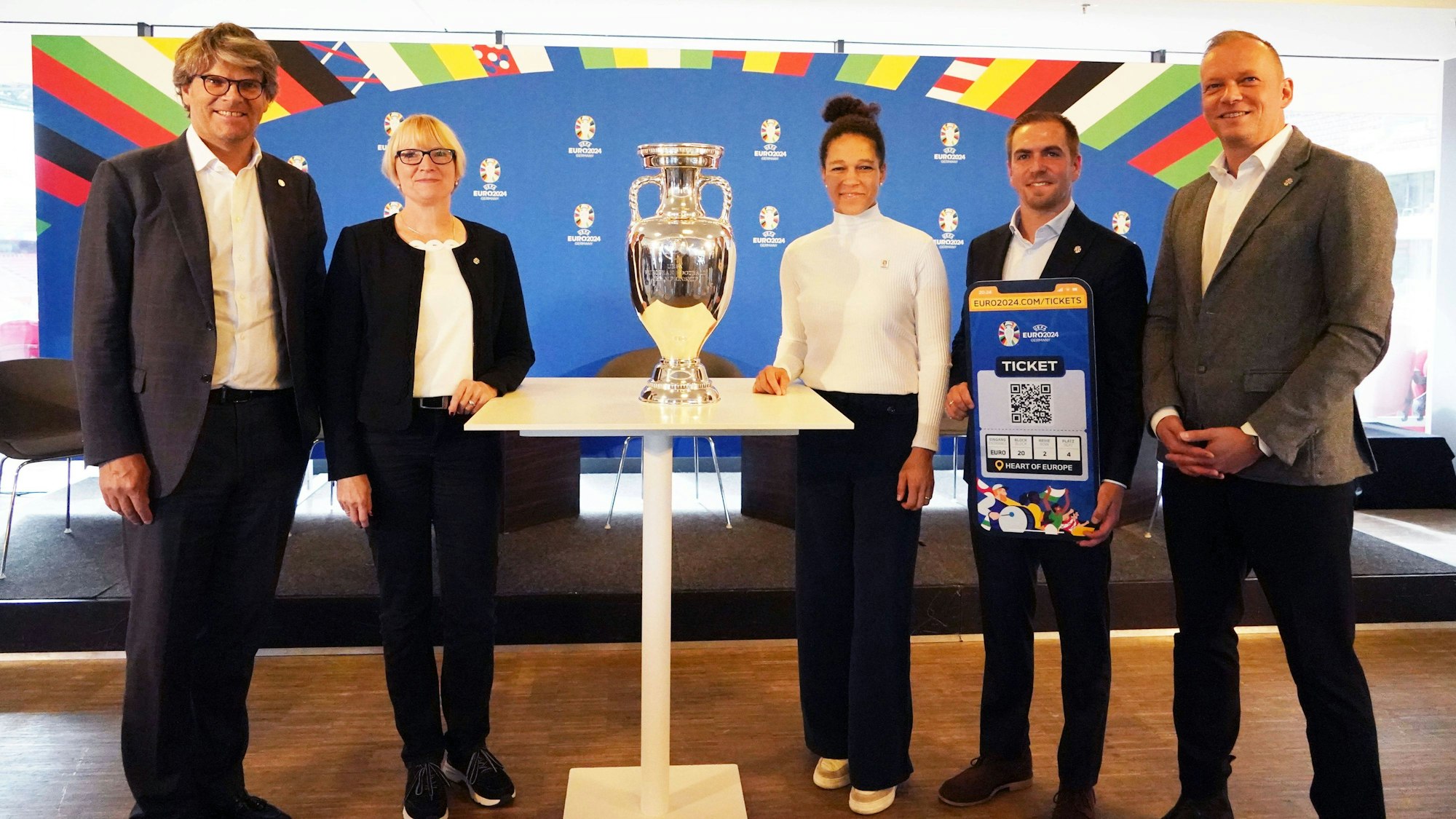 Pressekonferenz anlässlich der Partnerschaft zwischen der vdv und der UEFA EURO.