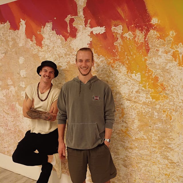 René Tholey und Dominik Kutschki vom RoundCircleStudio, das Teil der Museumsnacht ist