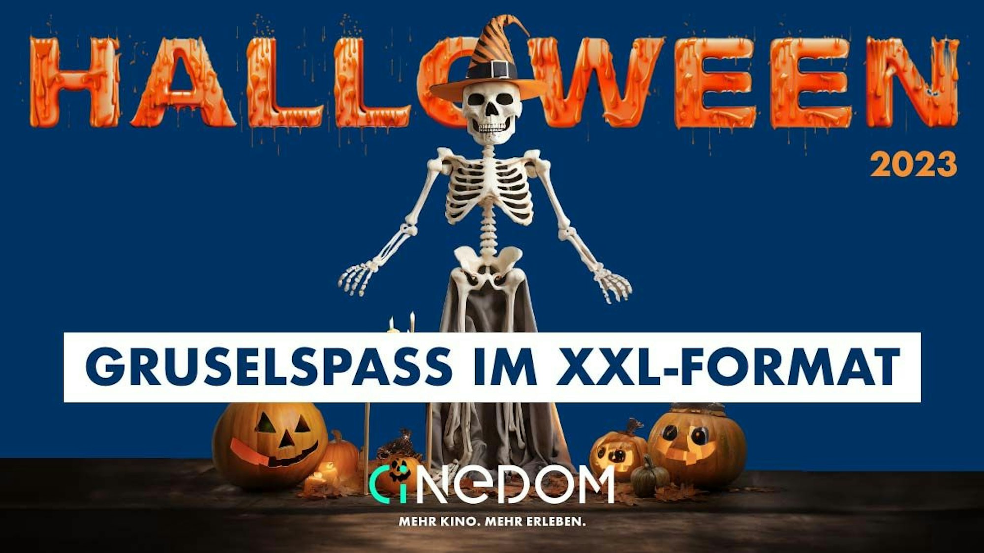 Gruselspaß im XXL-Format ist im Cinedom zu Halloween garantiert.Gruselspaß im XXL-Format ist im Cinedom zu Halloween garantiert. 