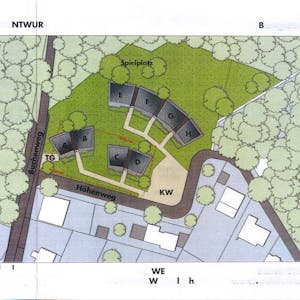 Planung für das Areal Waldhotel Grunge, Architekt Hans-Werner Piel