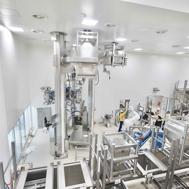 26.10.2023: Die Arzneimittelproduktionsanlage "Solida 1" der Bayer AG im Chempark Leverkusen