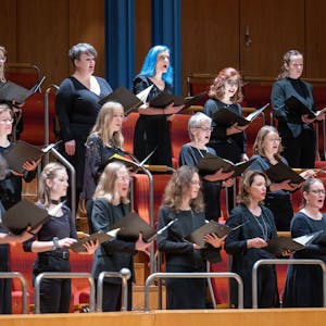 09.01.2022, Köln: Sänger des Chors  Kölner Kurrende in der Philharmonie. Foto: Uwe Weiser