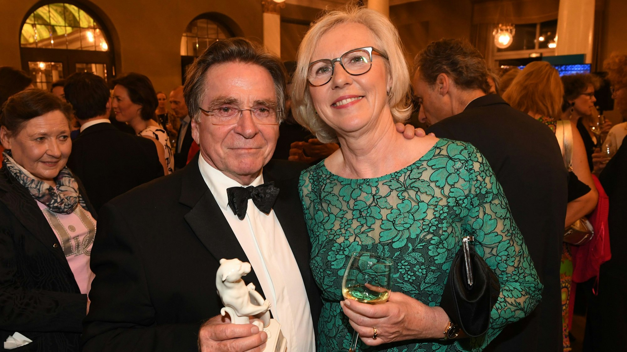 Elmar Wepper und seine Frau Anita bei einer Verleihung in München.