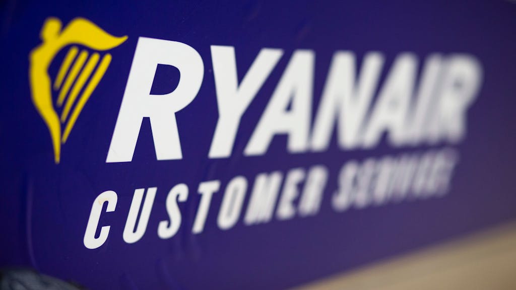 Das Logo des Ryanair-Kundendienstes.