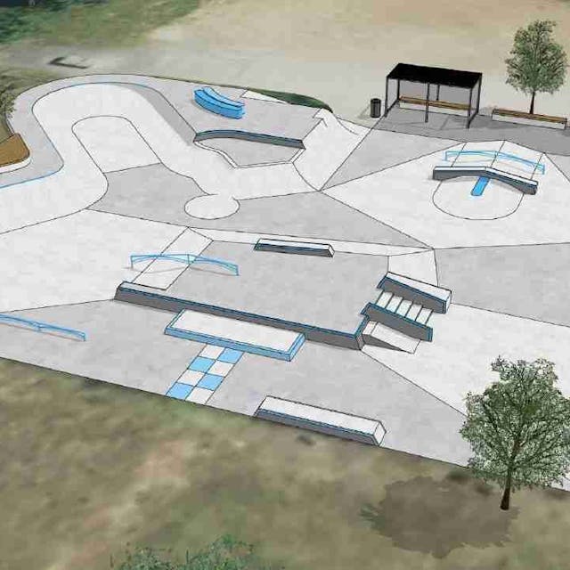 Pläne für den neuen Skatepark in Sankt Augustin.