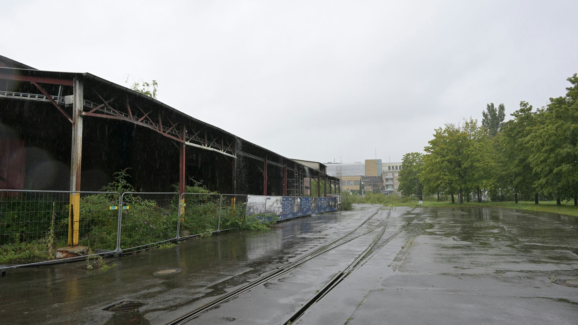 Das Foto zeigt das Gelände der Firma Zanders in Bergisch Gladbach