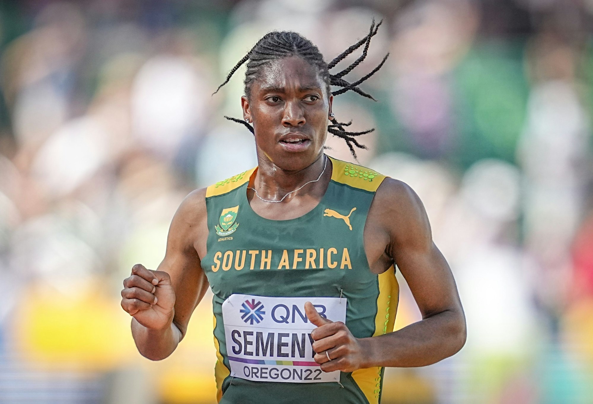 Caster Semenya bei einem 5000-Meter-Rennen.