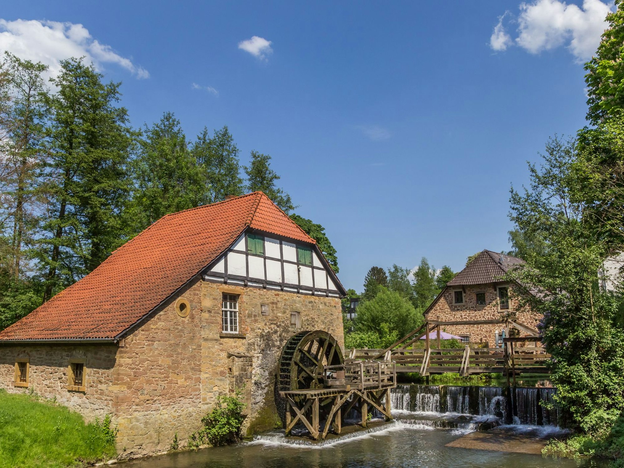 Historische Wassermühle im Lemgo.