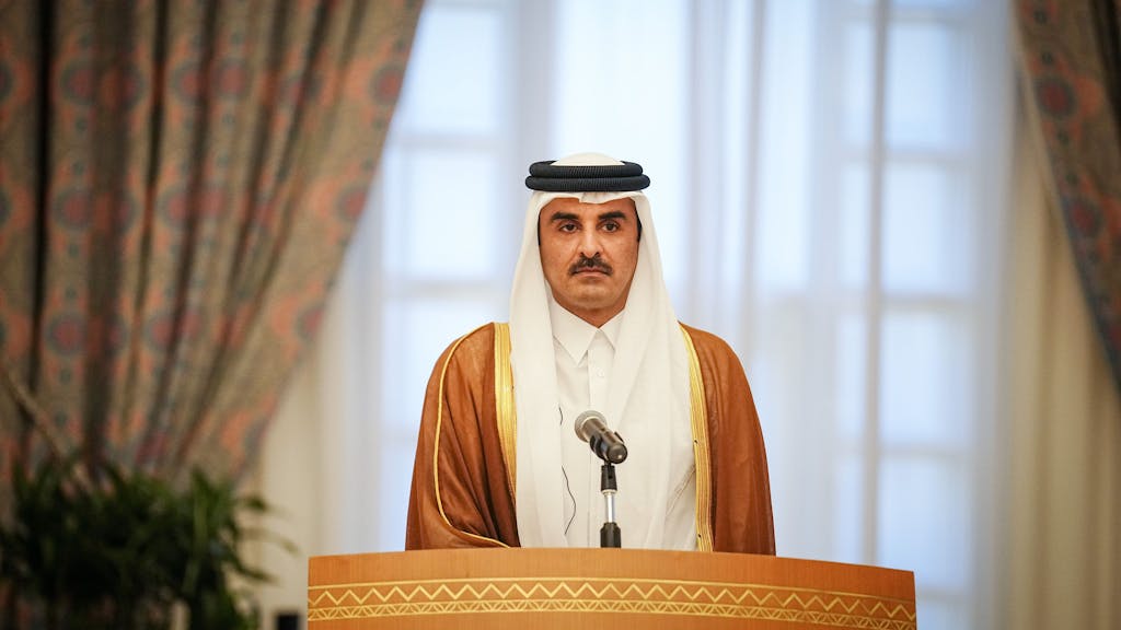 Der Emir von Katar, Tamim bin Hamad Al Thani, hier auf einem Foto vom 25.9.2022.