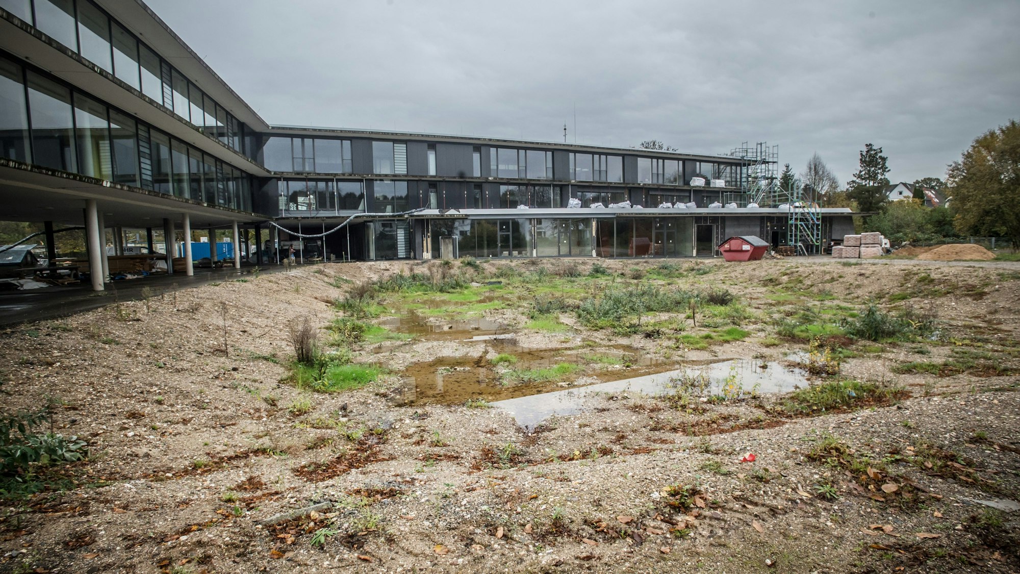 Theodor-Heuss-Realschule: Bauplatz für die neue 3-fach-Halle