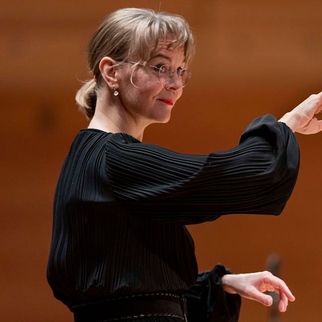 Die finnische Dirigentin Susanna Mälkki 