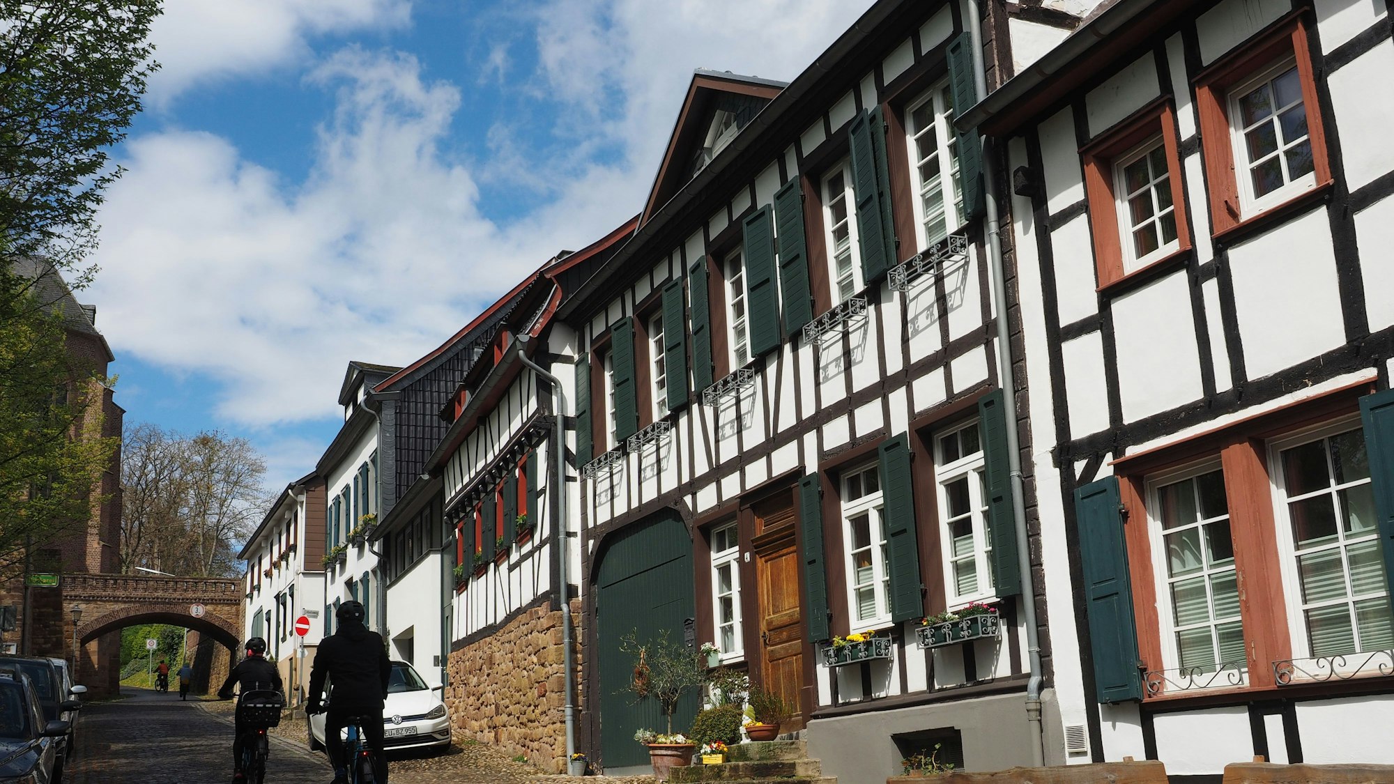 Im Ortskern von Kommern steht das größte zusammenhängende Fachwerkensemble des Rheinlands.