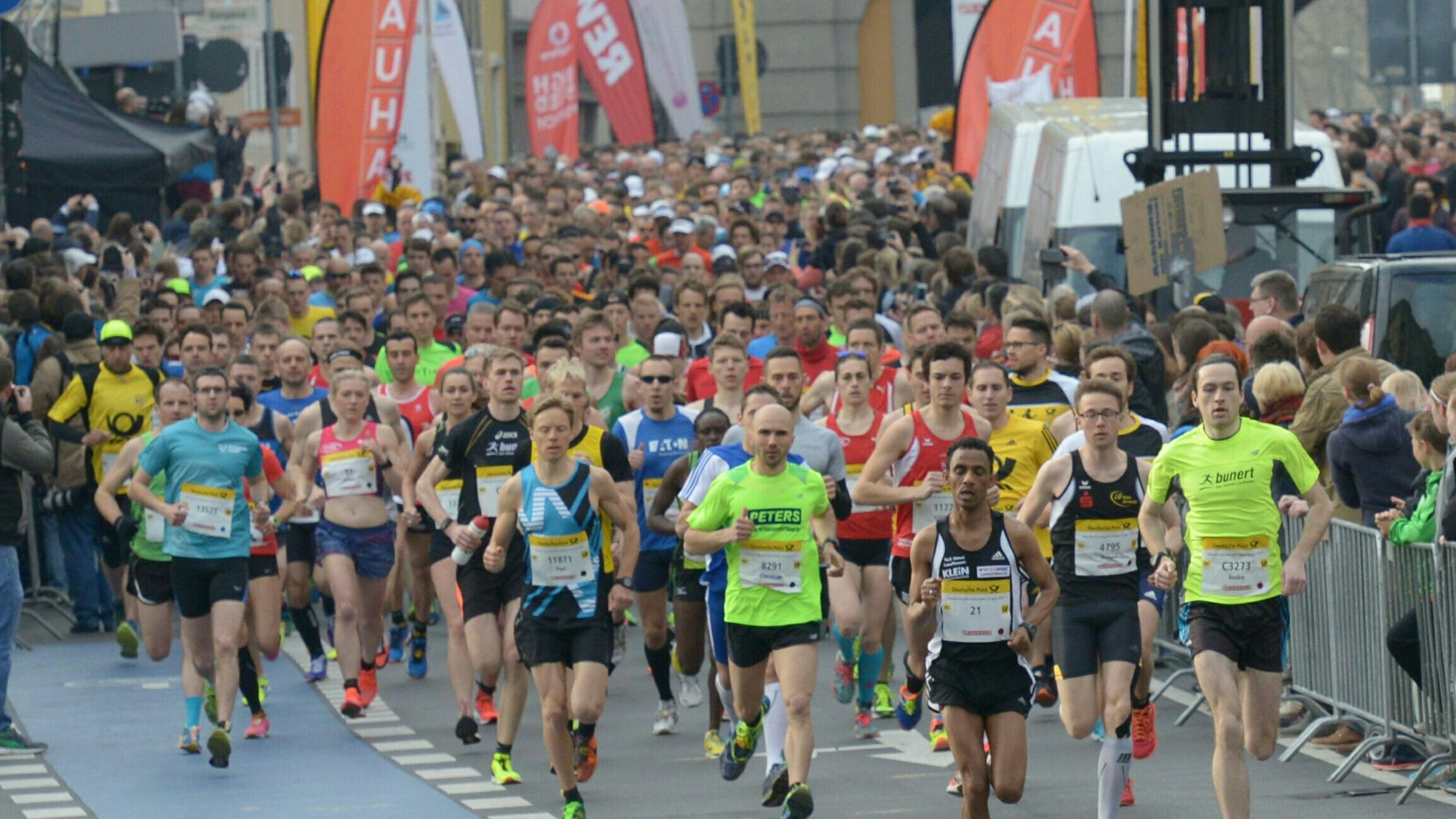 Zum 21. Mal findet der Deutsche Post Marathon am Sonntag statt.