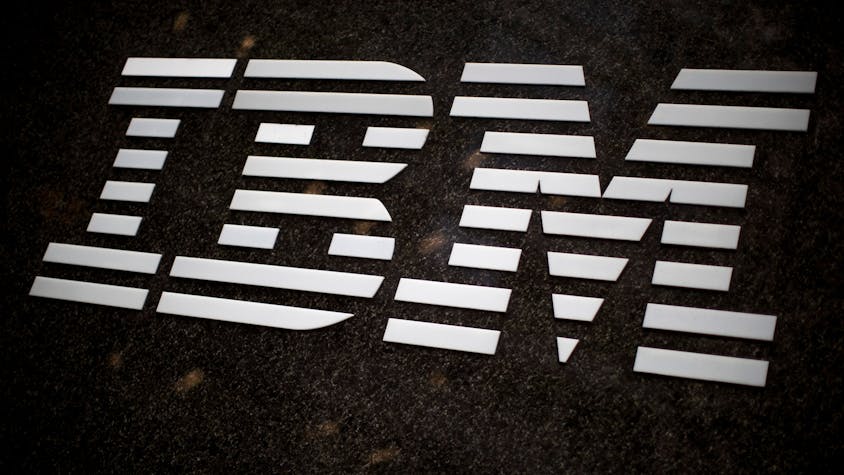 New York: Das IBM-Logo auf dem IBM-Gebäude in Midtown Manhattan (Archivbild)