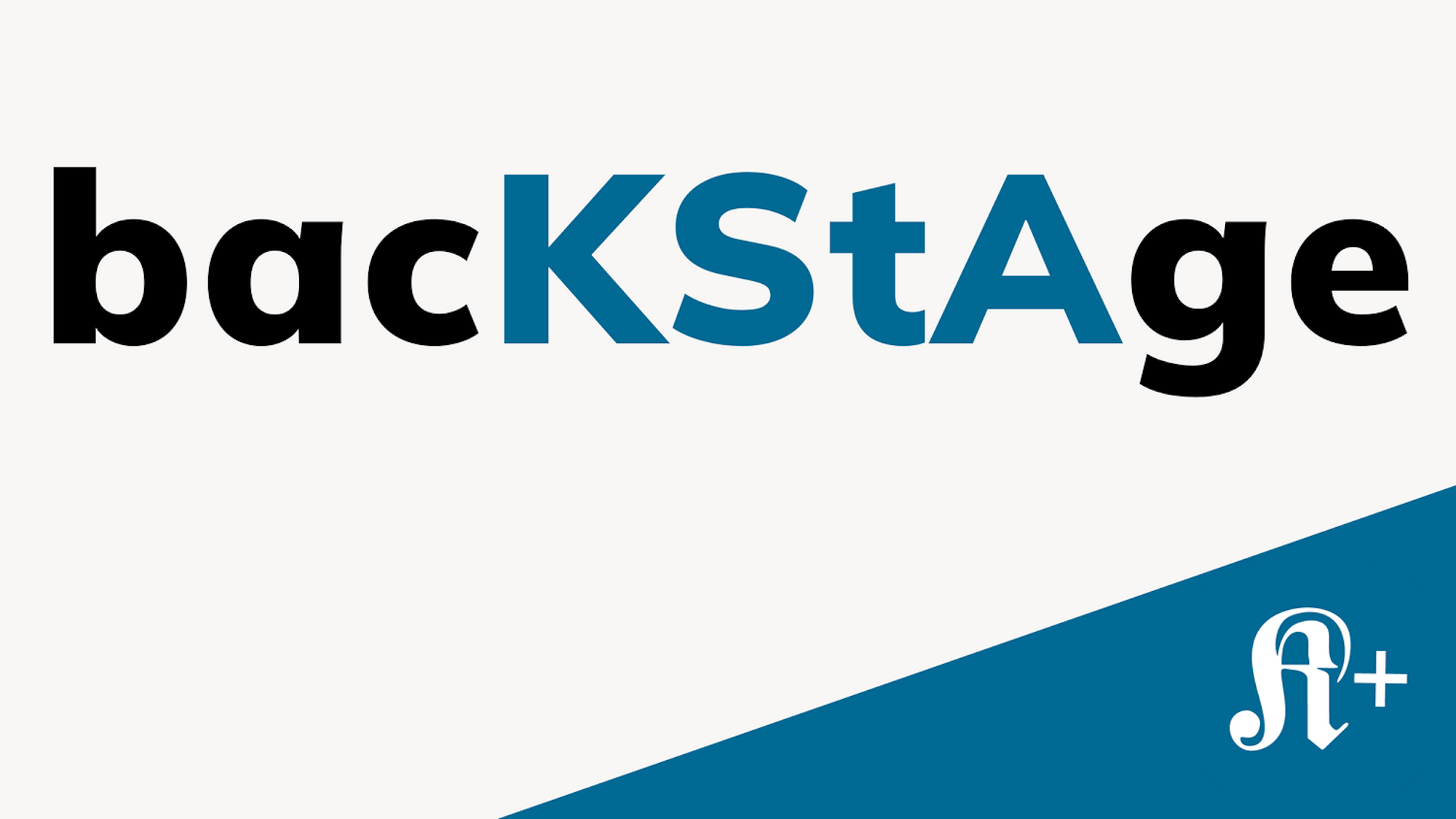 Das KStA-PLUS-Logo und der Schriftzug BacKStAge