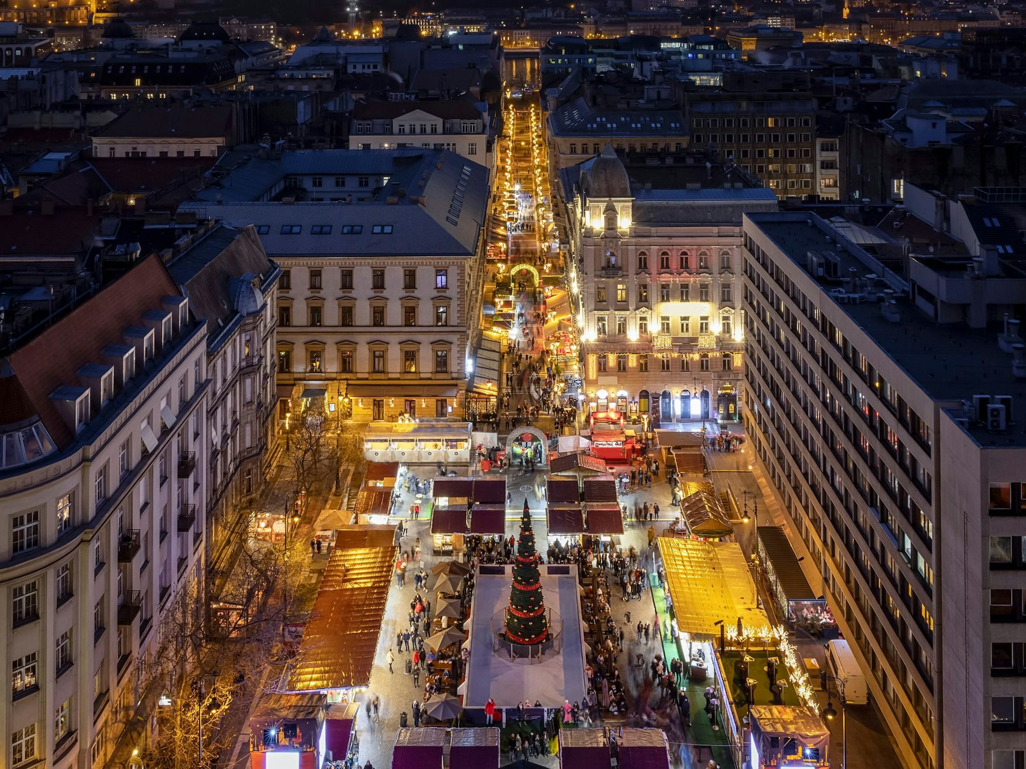Weihnachtsmarkt in Budapest.