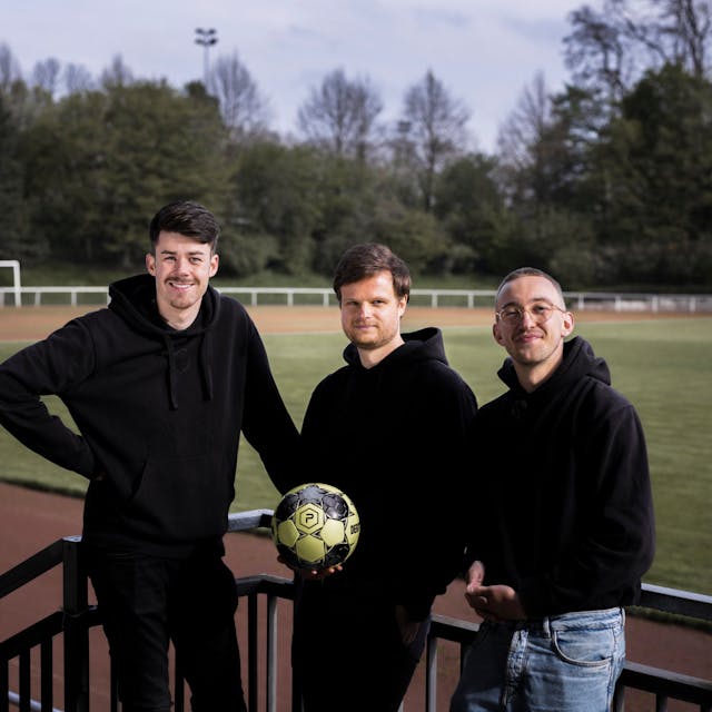 Die Gründer von Prematch (Start-up aus Köln) von links: Lukas Röhle, Fiete Grünter, Lukas Brackmann