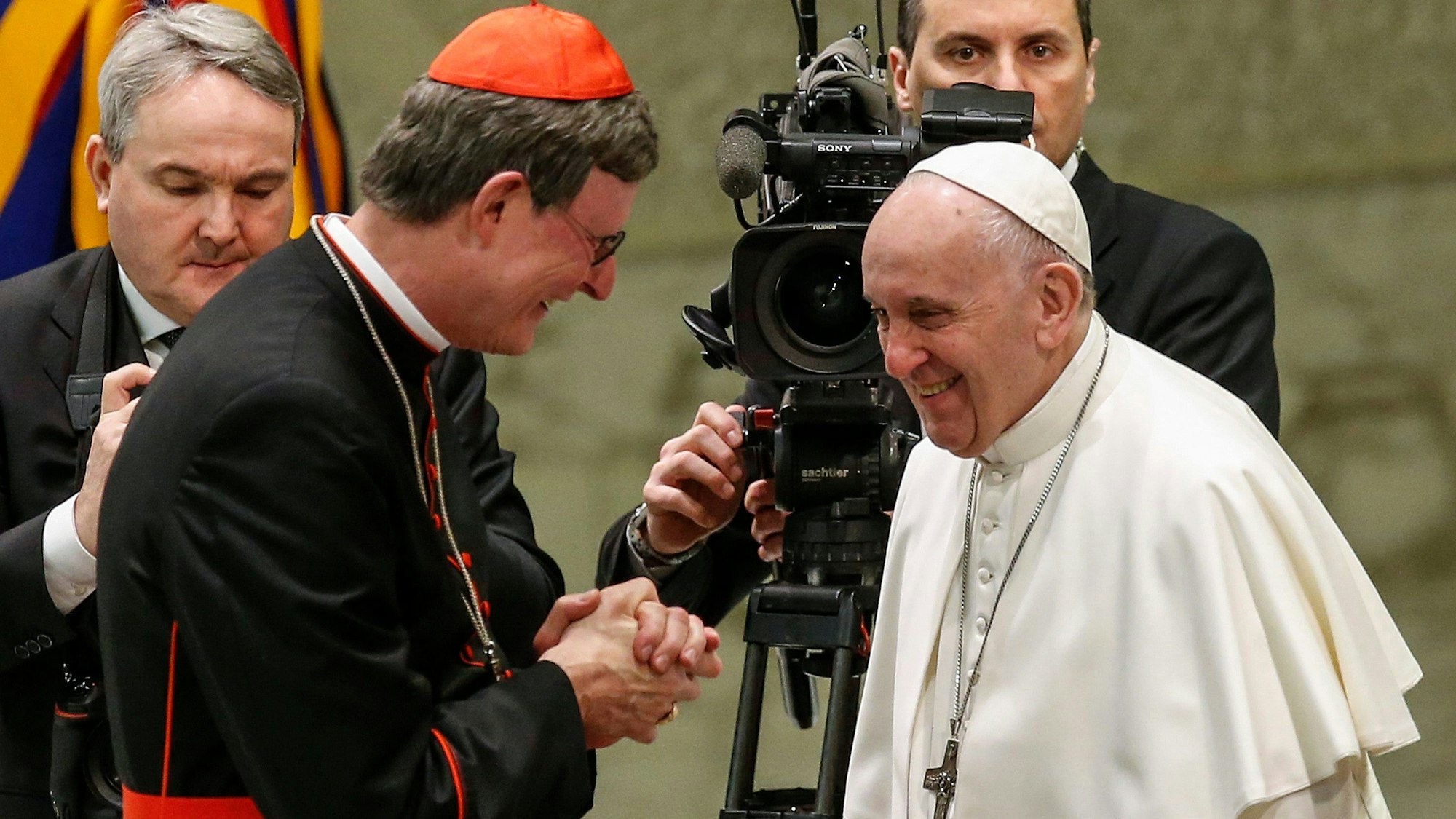 Mehr auf den Papst hören: Kardinal Woelki bei einer Audienz im Jahr 2019
