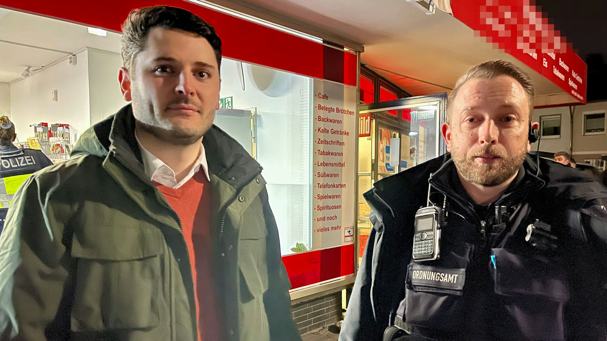 Razzia Polizei und Ordnungsamt in Rheindorf 22.11.23