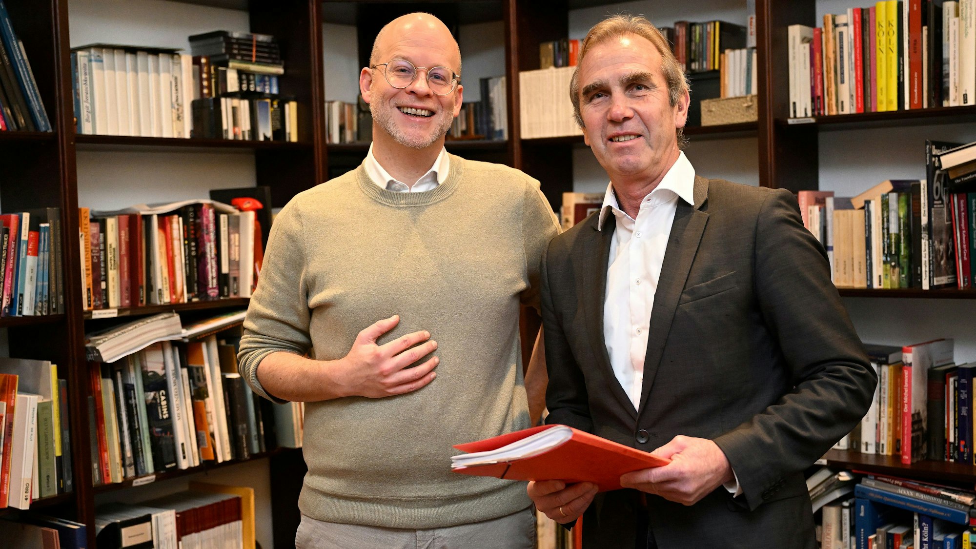 Das Foto zeigt David Roth und Georg Sprenger vom Verein „Nachhaltige Mobilität in GL“.