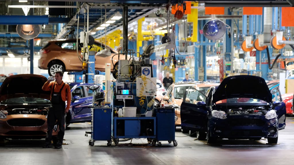 In der Y-Halle der Ford-Werke wurden seit 1976 rund neun Millionen Fiesta-Modelle produziert. Hier ein Foto vom 16. Mai 2017.