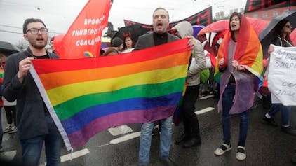 Demonstration für LGBTQ+-Rechte.