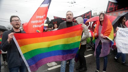 Demonstration für LGBTQ+-Rechte.