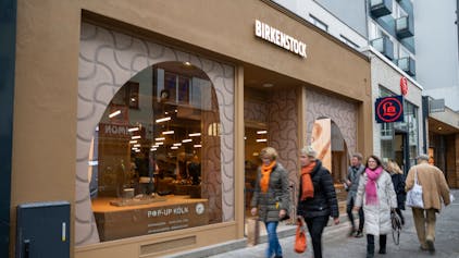 Der Pop-up-Store von Birkenstock auf der Ehrenstraße