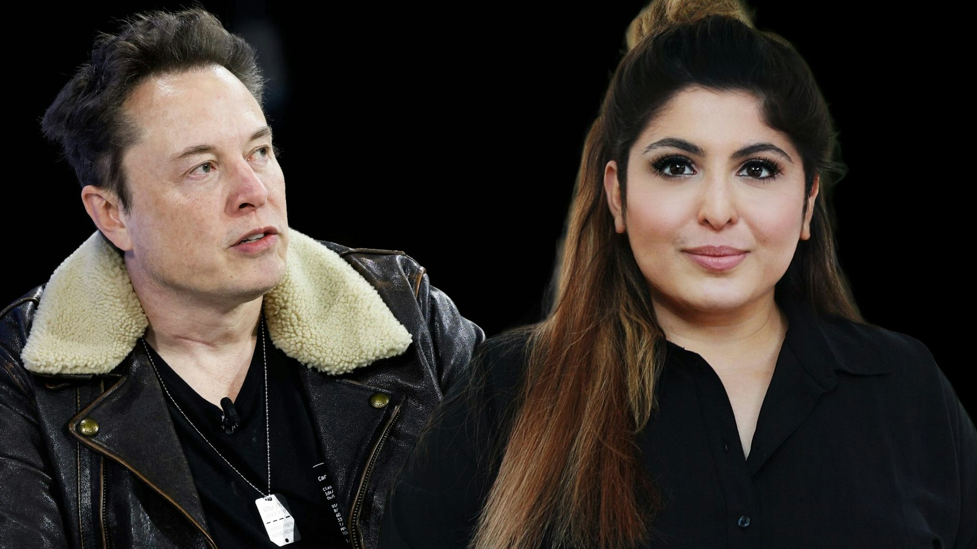 Techmilliardär Elon Musk hat der ehemaligen Polizeihochschuldozentin Bahar Aslan seine Hilfe angeboten. (Fotocollage)