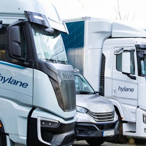 Laut Unternehmensangaben besitzt Hylane die größte Wasserstoff-Lkw-Flotte in der EU.