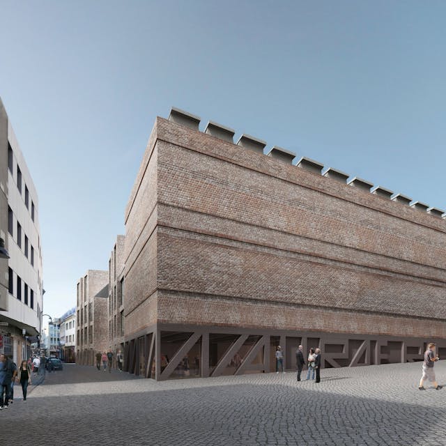 Der Erweiterungsbau für das Wallraf-Richartz-Museum in der Kölner Altstadt