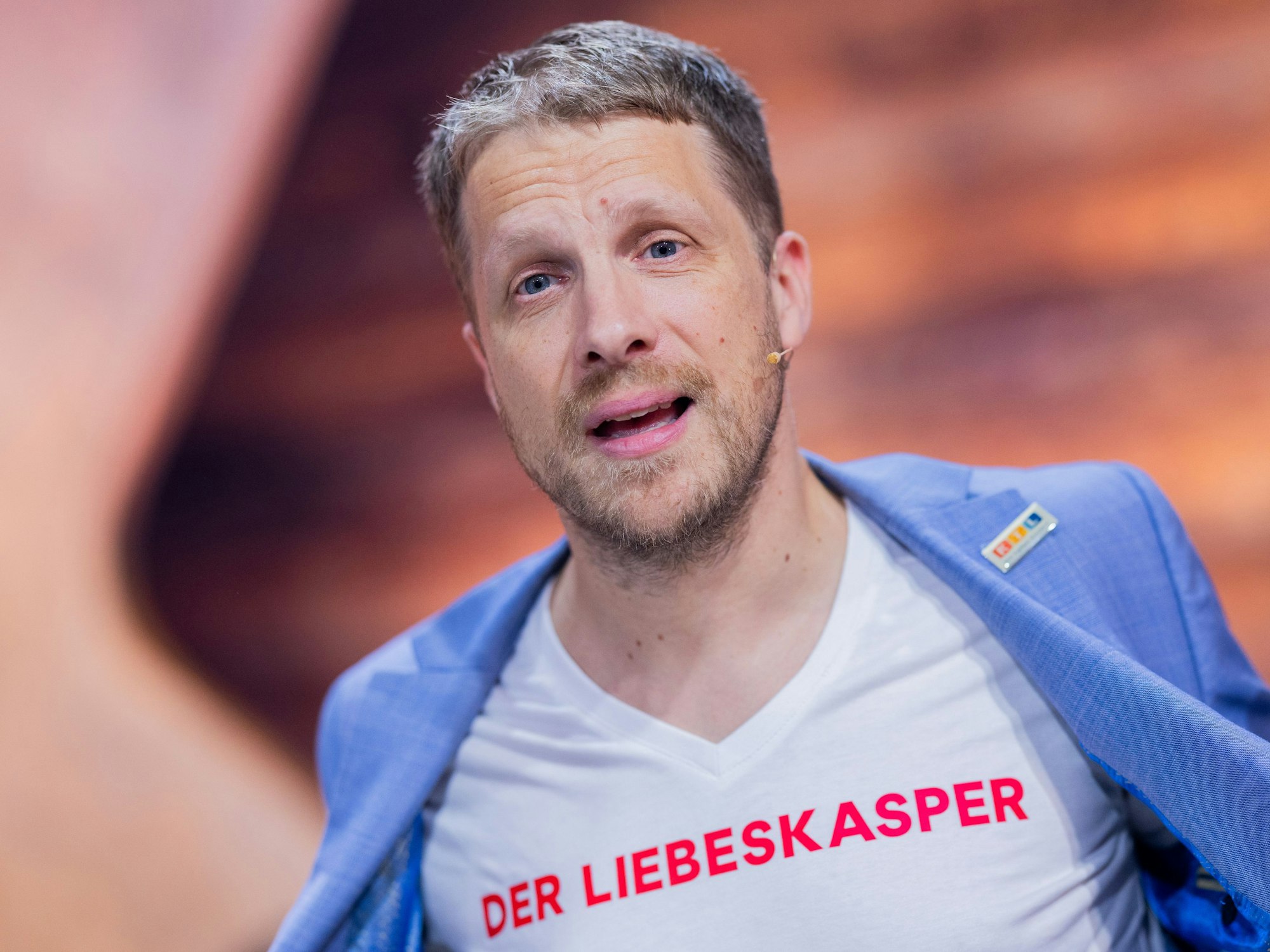 Oliver Pocher, Moderator, nimmt am RTL-Spendenmarathon 2023 teil.
