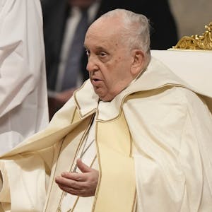 Vatikanstadt: Papst Franziskus nimmt an einer Messe für die Jungfrau Maria von Guadalupe im Petersdom teil.&nbsp;