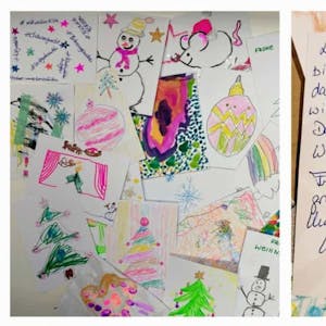 Die Kinder der Kita Weyertal schreiben Weihnachtspost an die Kölner Oberbürgermeisterin Henriette Reker.