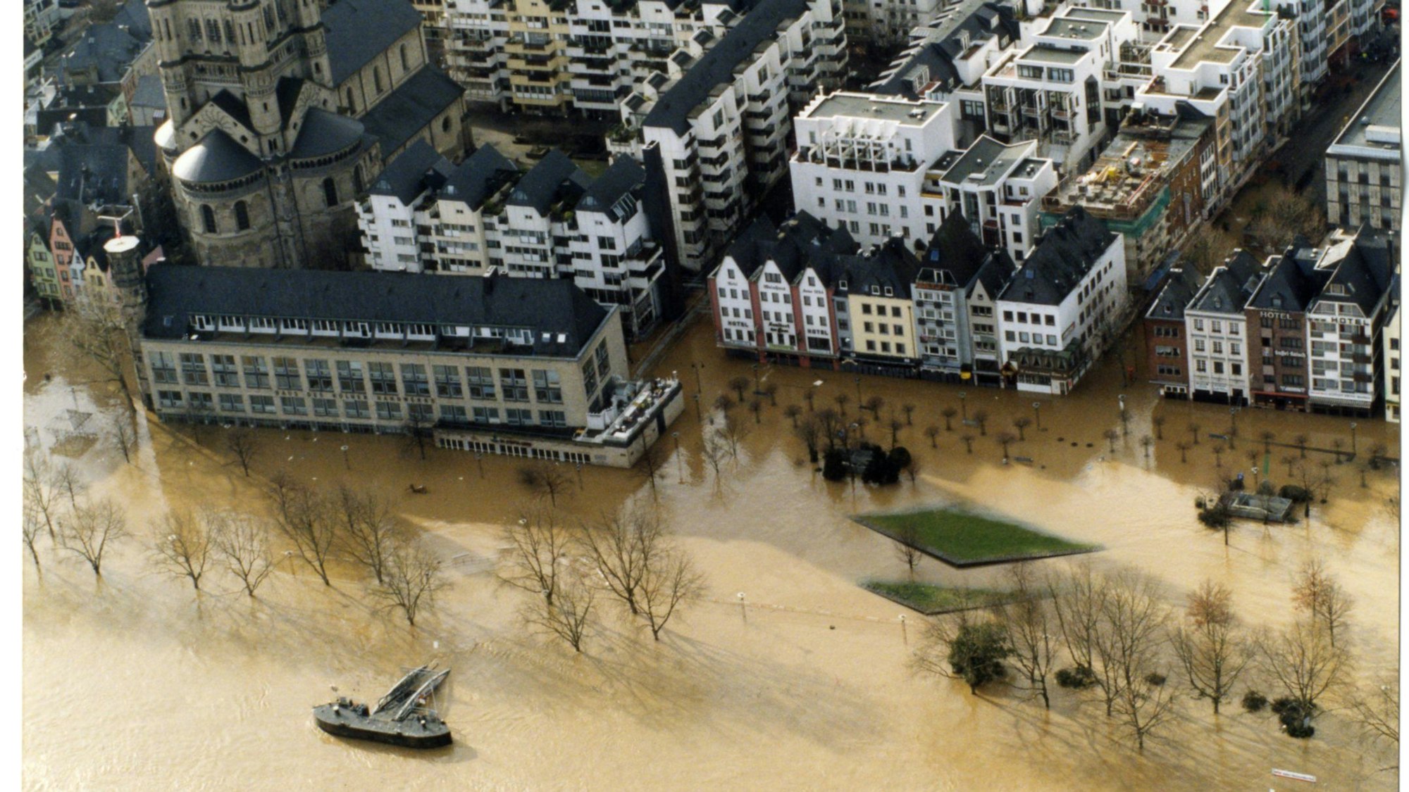 Die Altstadt wurde 1995 erneut überflutet.