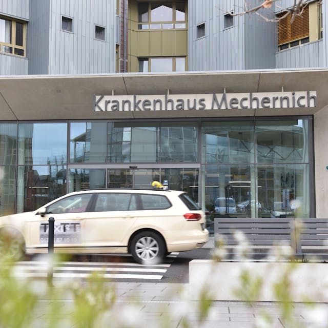 Der Haupteingang des Kreiskrankenhauses in Mechernich.