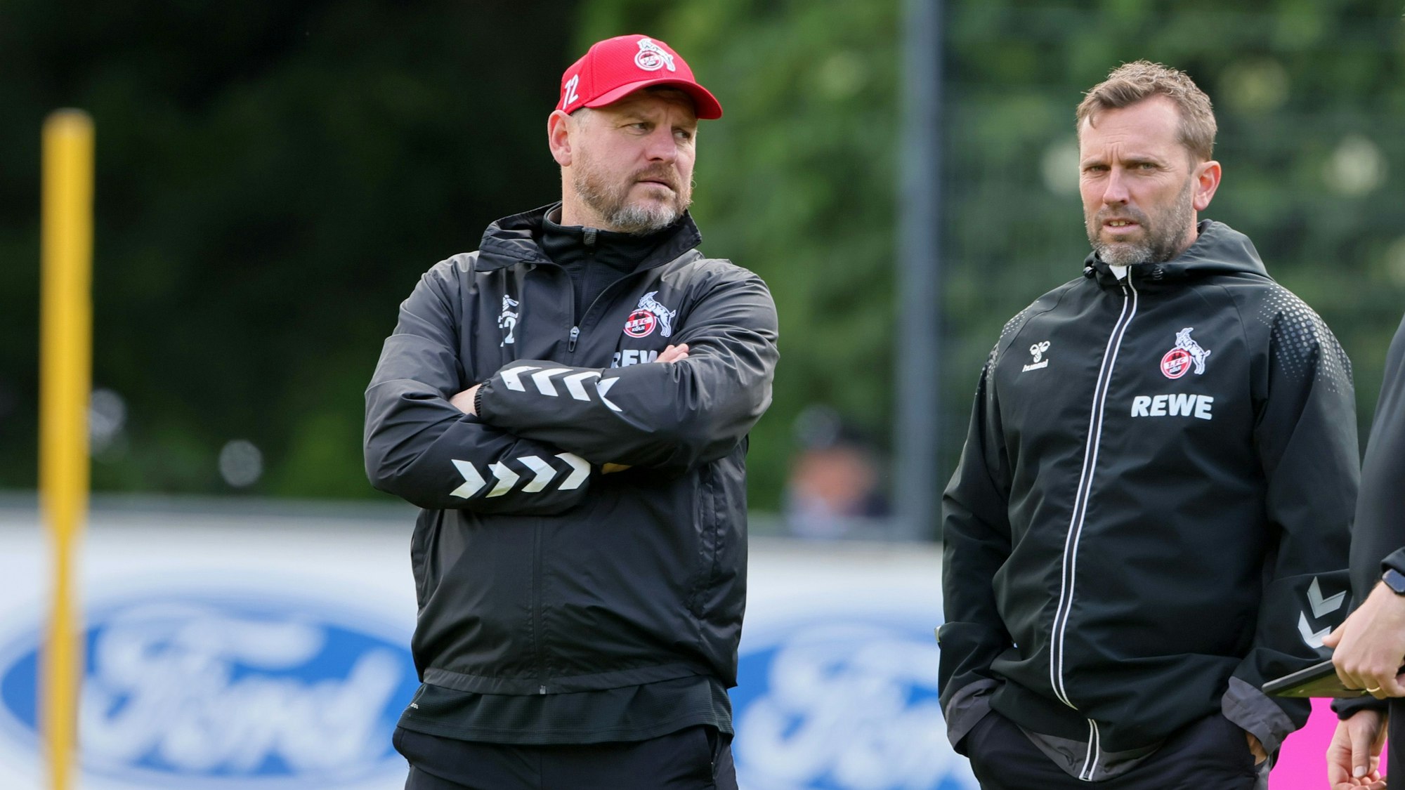 Vorgänger und Nachfolger? Der ehemalige FC-Cheftrainer Steffen Baumgart (l.) und sein bisheriger Assistent André Pawlak.