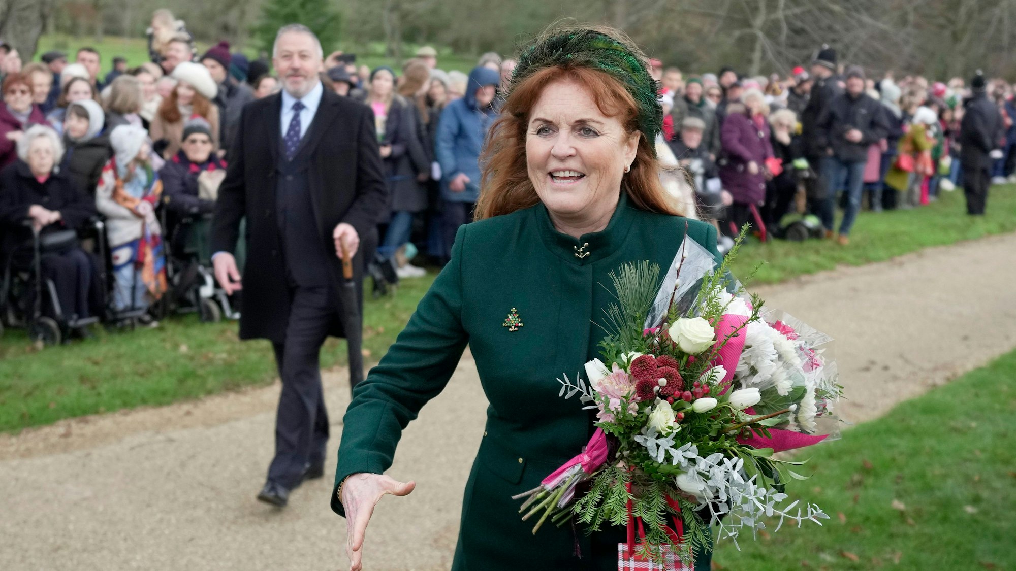 Sarah Ferguson nahm zu Weihnachten überraschend am gemeinsamen Gottesdienst der königlichen Familie auf dem ostenglischen Landsitz Sandringham teil.