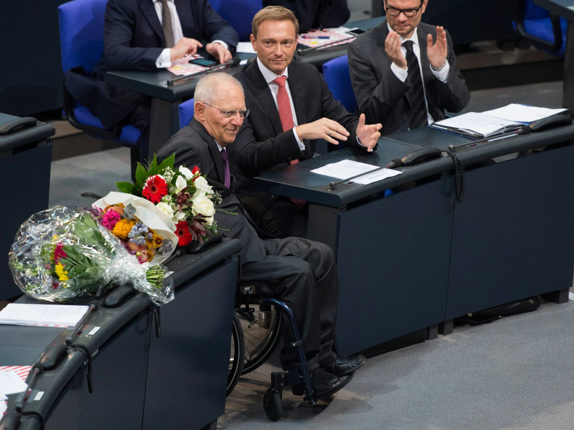 Wolfgang Schäuble wurde als Bundestagspräsident gewählt, hier im Oktober 2017 in Berlin.