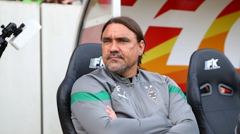 Ehemaliger Trainer von Borussia Mönchengladbach bei seinem letzten Spiel.