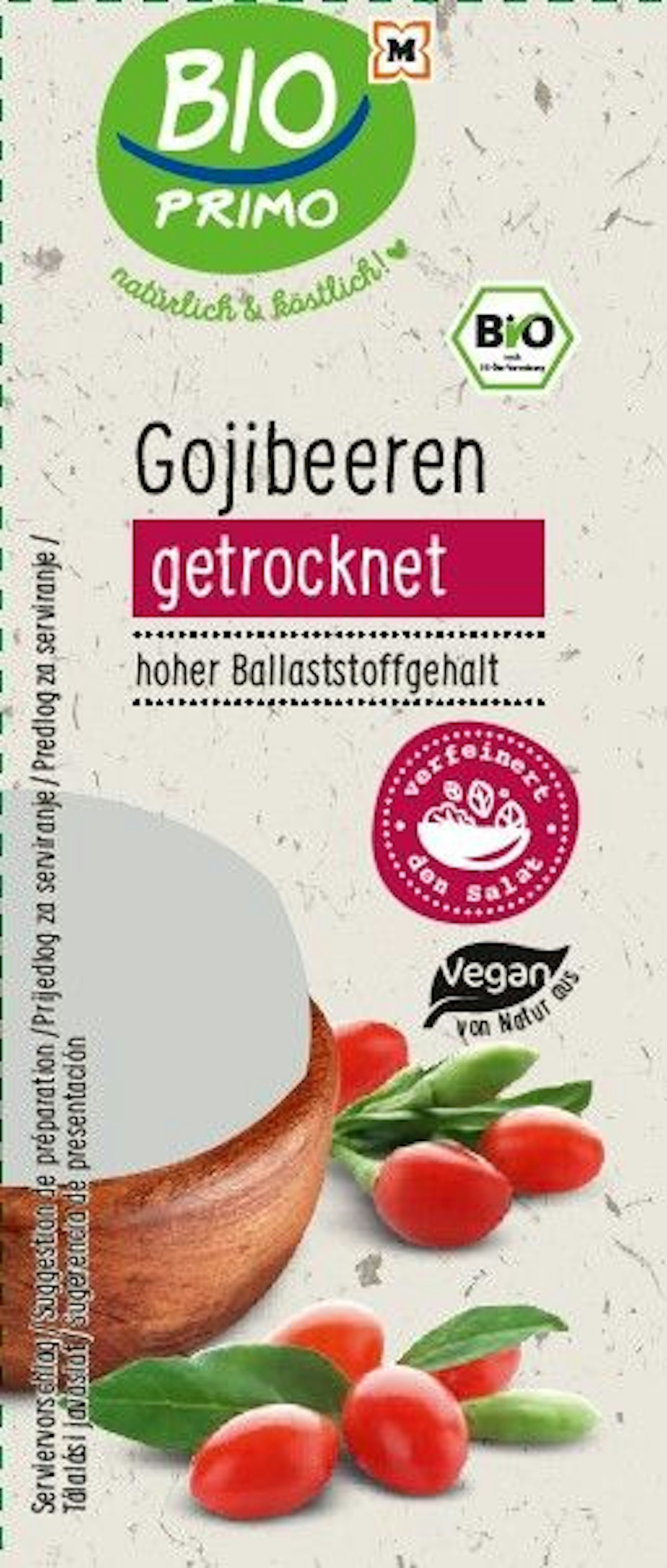 Rückruf: Salmonellen – Hersteller ruft „Bio Primo Goji Beeren getrocknet“ via Müller zurück