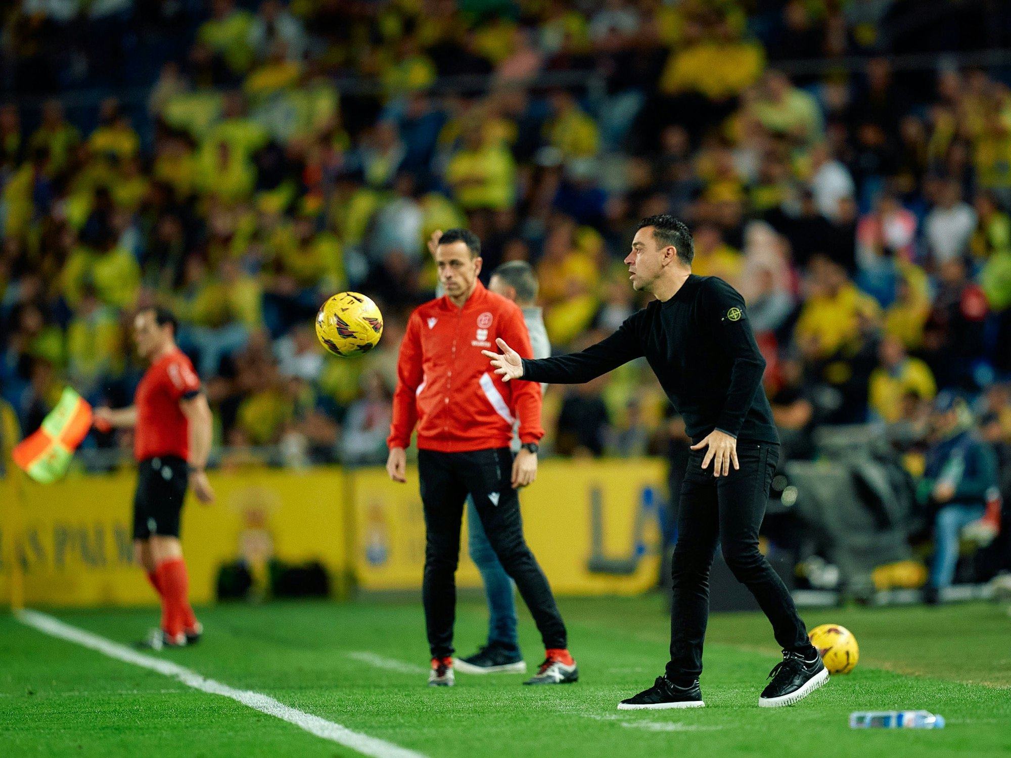 Der Trainer des FC Barcelona Xavi während des Ligaspiels gegen Las Palmas.