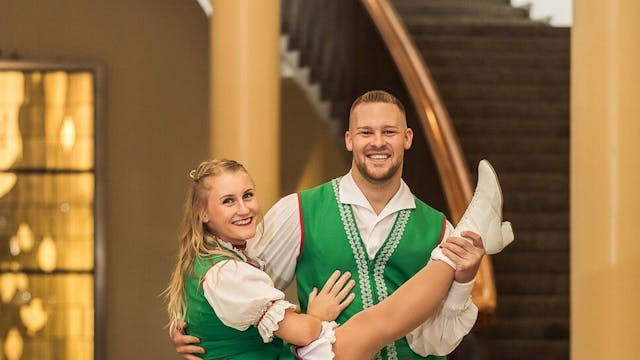 Annika Strunk und Chris Höller von der Tanzgruppe Zunft-Müüs der KKG Fidele Zunftbrüder.