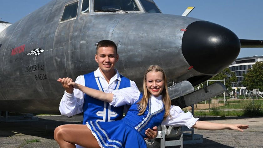 Melina Struve und Nikita Baklanov vom Tanzcorps Sr. Tollität Luftflotte.