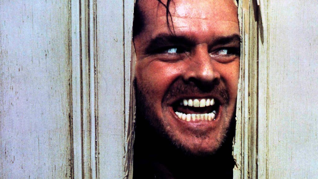Jack Nicholson in einer Szene aus "The Shining" von 1980