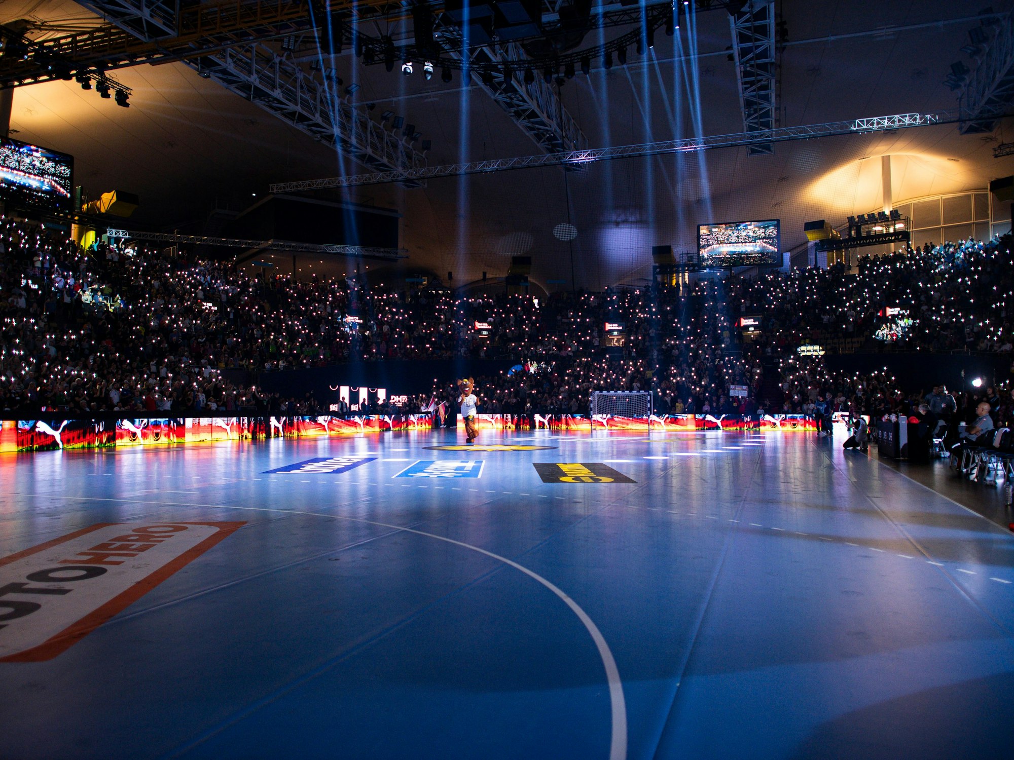 Deutschland spielt ein Testspiel gegen die Handballmannschaft von Ägypten in der Olympiahalle in München (5. November 2023).